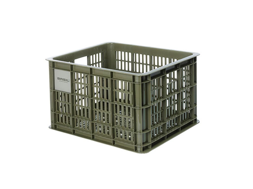 Basil Crate M - Plast kurv til MIK - Til opbevaring eller bagageb�rer - Gr�n - 95% recycled material