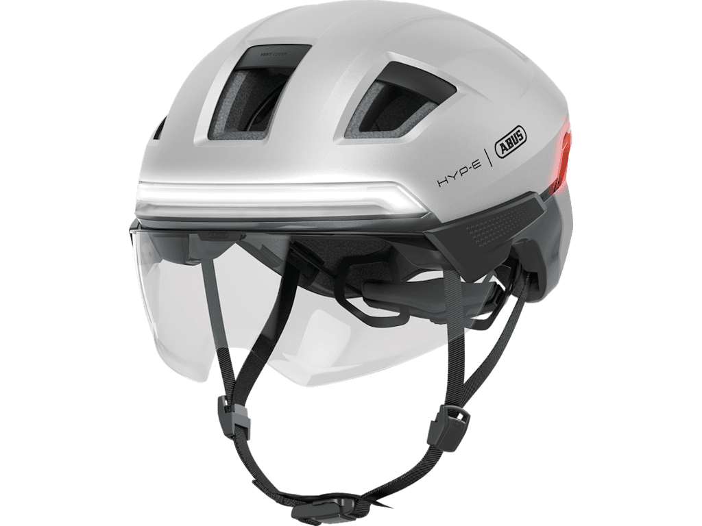 ABUS HYP-E BL.ACE - Cykelhjelm - Gleam Silver - L
