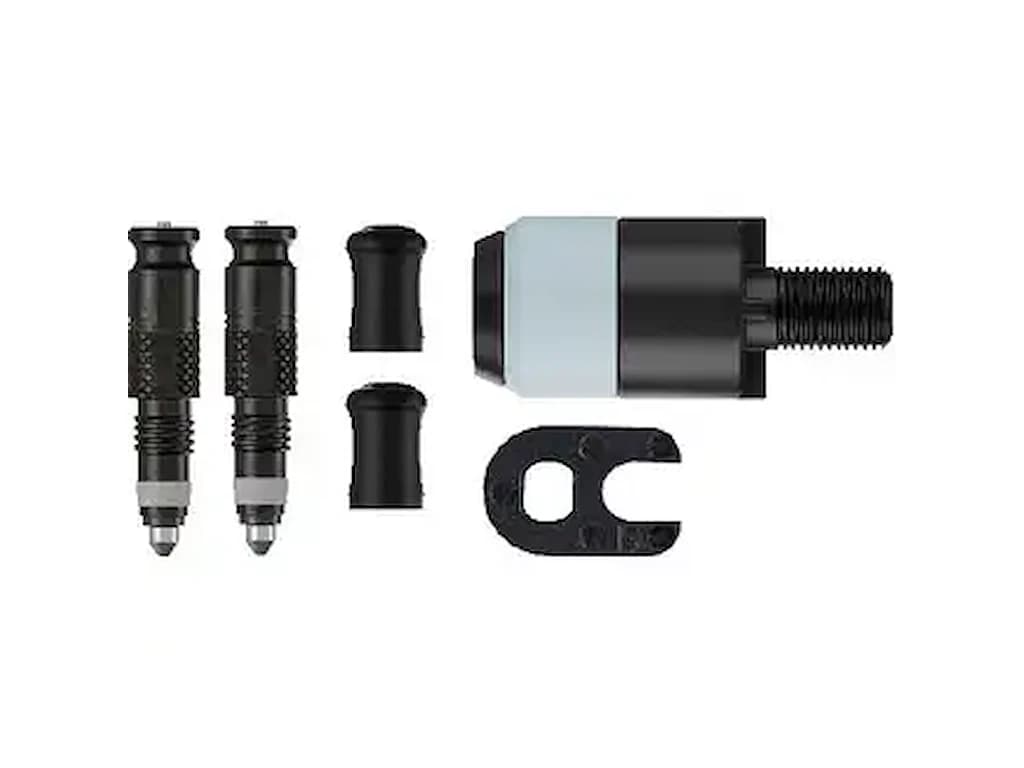 Schwalbe SV-SCV Click ventiler konverteringskit med pumpehoved adapter - Til slanger med FV/SV venti