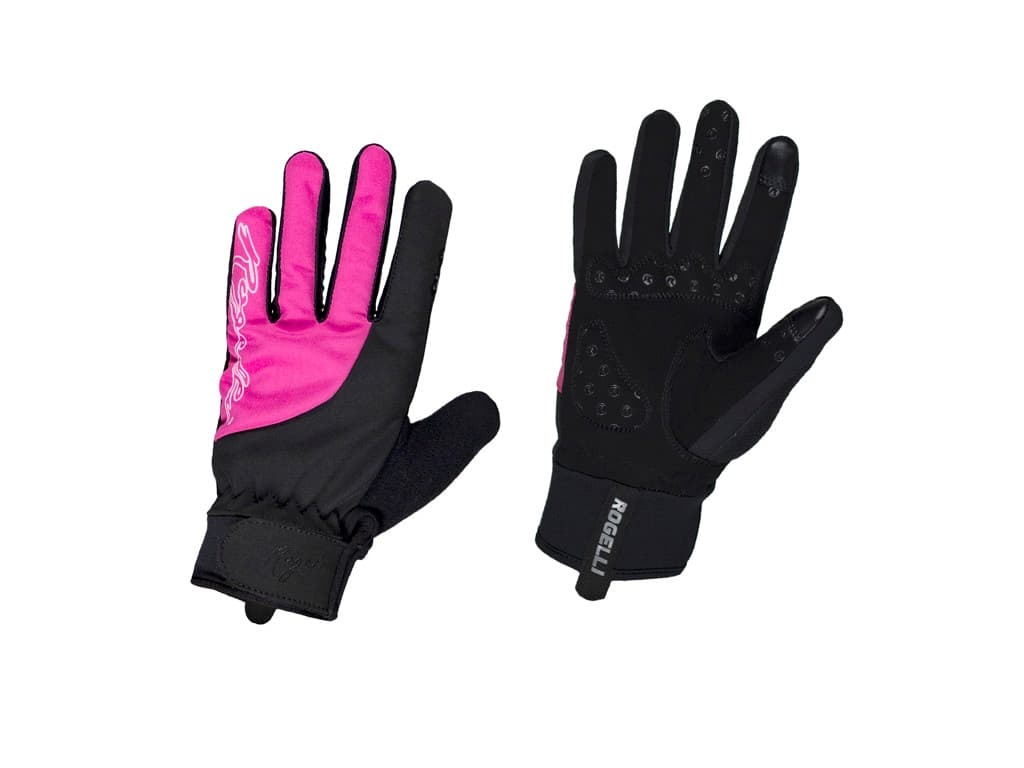 Rogelli Storm - Cykelhandsker Dame - Vinter - Sort/Pink - Str. L