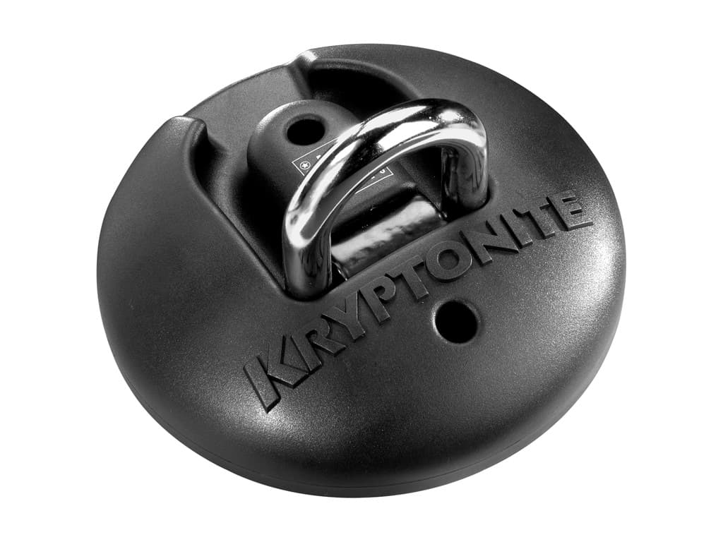 Kryptonite - Forankring til wire eller k�del�se - Sort
