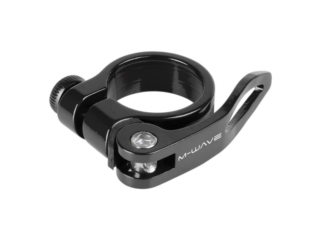 M-Wave Clampy QR - Sadelr�rs klampe - Aluminium - Quick Release - Sort - Str. 34.9 mm