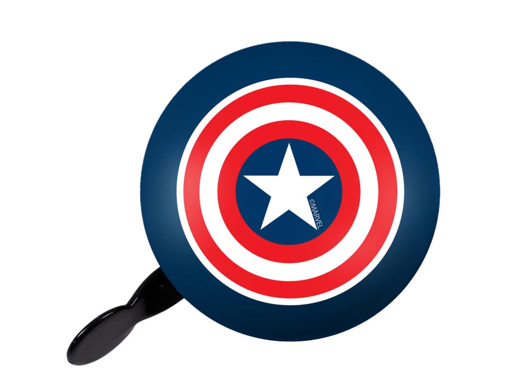 Seven - Avengers Captain America - Vintage ringeklokke - Bl�/r�d - Str. �80 mm