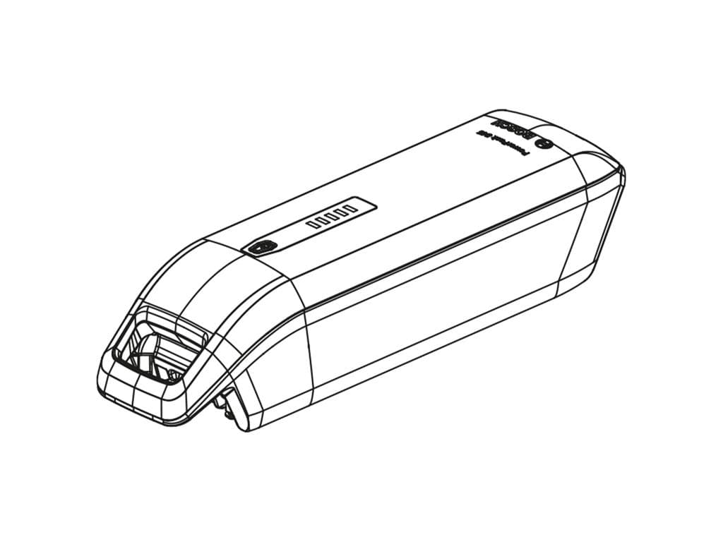 Bosch Smart System - Batteri til stelr�r - Powerpack 545 Wh frame battery