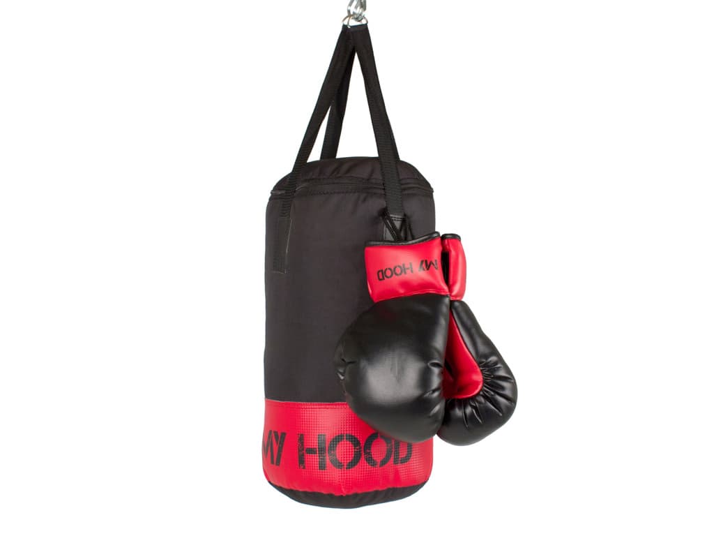 My Hood - Boksepude med handsker - 4 kg - 4-10 �r