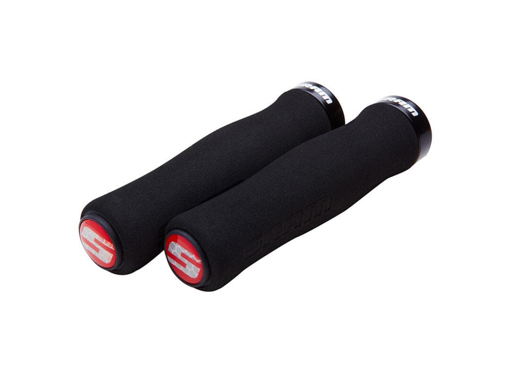 Sram - H�ndtag med lockring - MTB - Foam - Sort/Hvid - Sort klampe