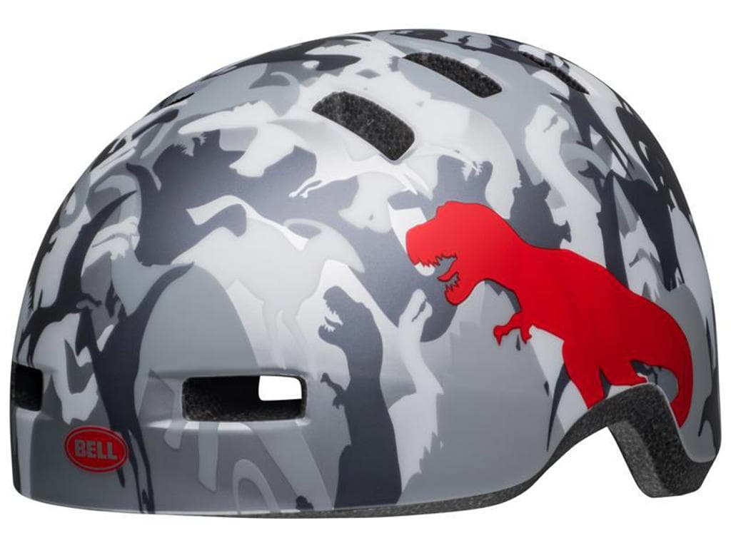 Bell Lil Ripper - Cykelhjelm barn - Str. 45-52 cm - Mat gr� s�lv camos