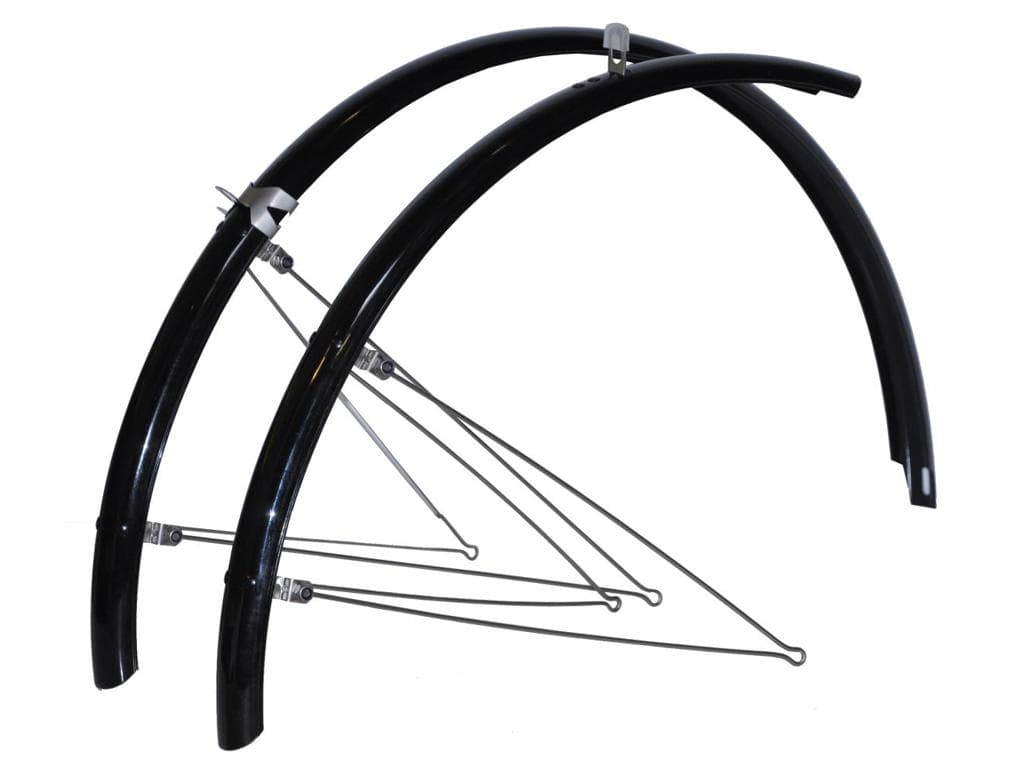 BikePartner - Sk�rms�t - 700c x 37mm - Sort - Inkl. rustfri stivere