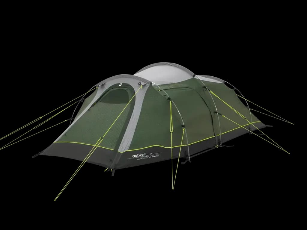 Outwell Earth 3 Plus - Telt - 3 personers - Gr�n/gr�