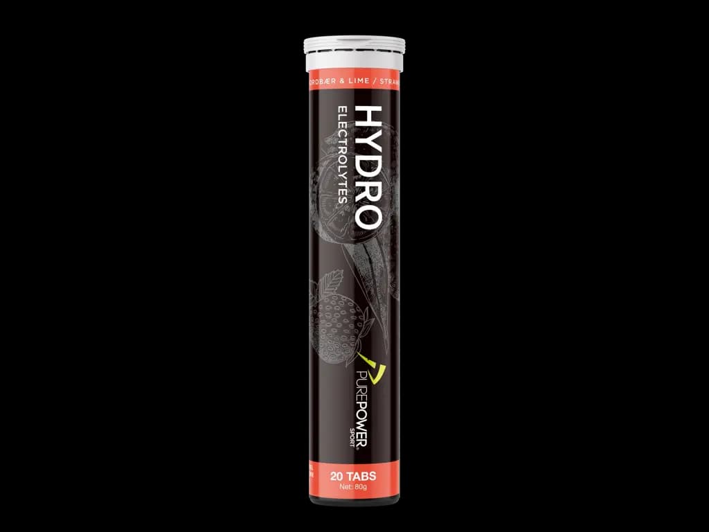 PurePower Hydro - Elektrolyt tabs - Jordb�r & Lime - 20 tabs