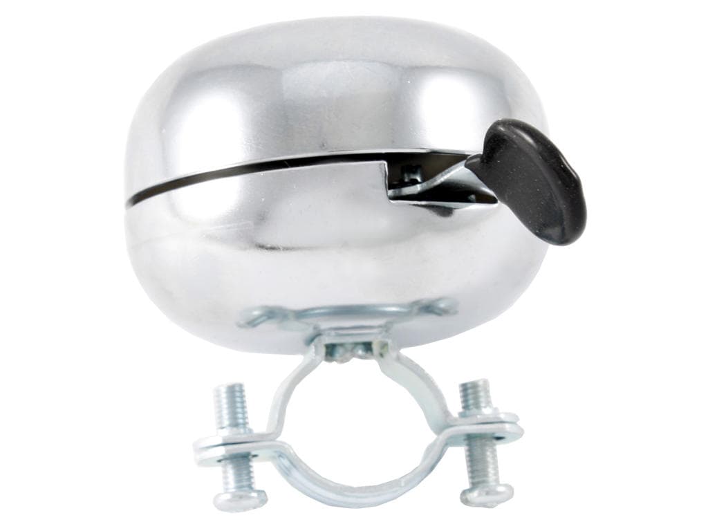 Ringeklokke Ding Dong St�l Chrom - 60mm i diameter
