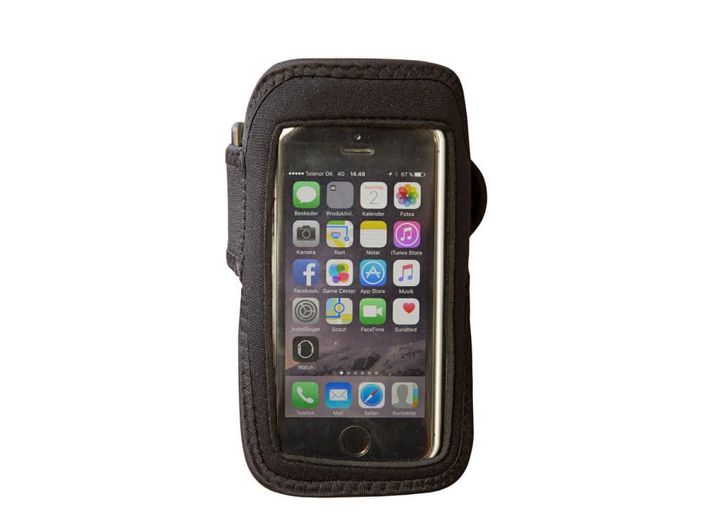 Smartphone L�bearmb�nd - 13,5 x 8 cm - Sort