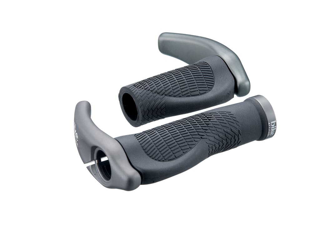 Bike Attitude H�ndtag - Ergonomiske - Sort - 91/136 mm med gel og barends
