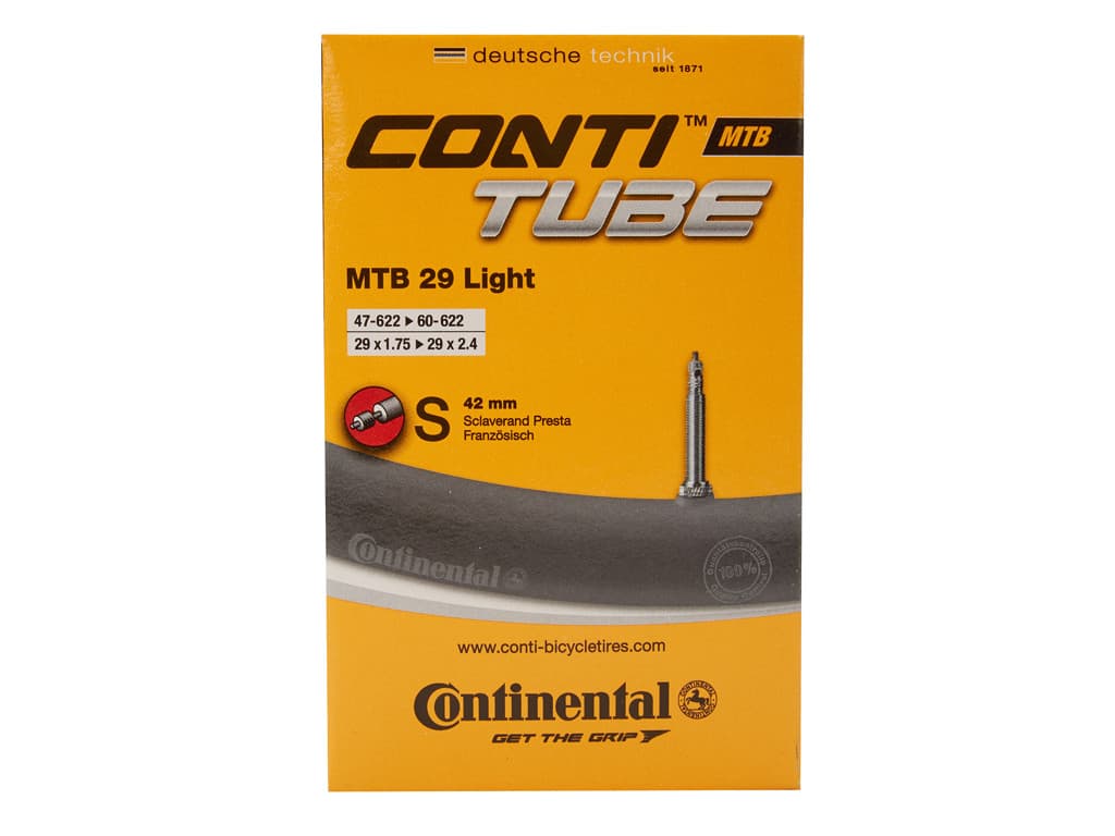 Continental MTB 29 Light - Cykelslange - Str. 29"x1.75-2.40" - 42 mm racerventil