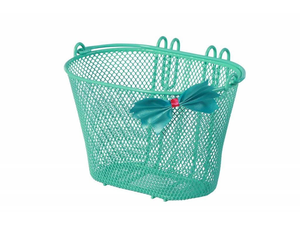 Basil - Jasmin - Cykelkurv til b�rnecykel - 12"-20" - Mintgr�n med sl�jfe