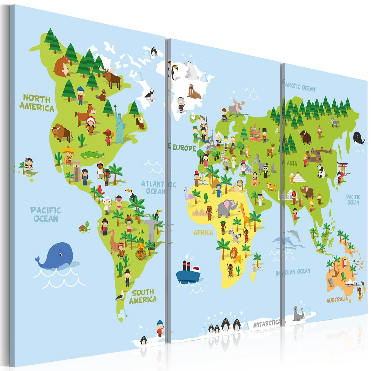 Artgeist bild - Children's World, på duk 90x60