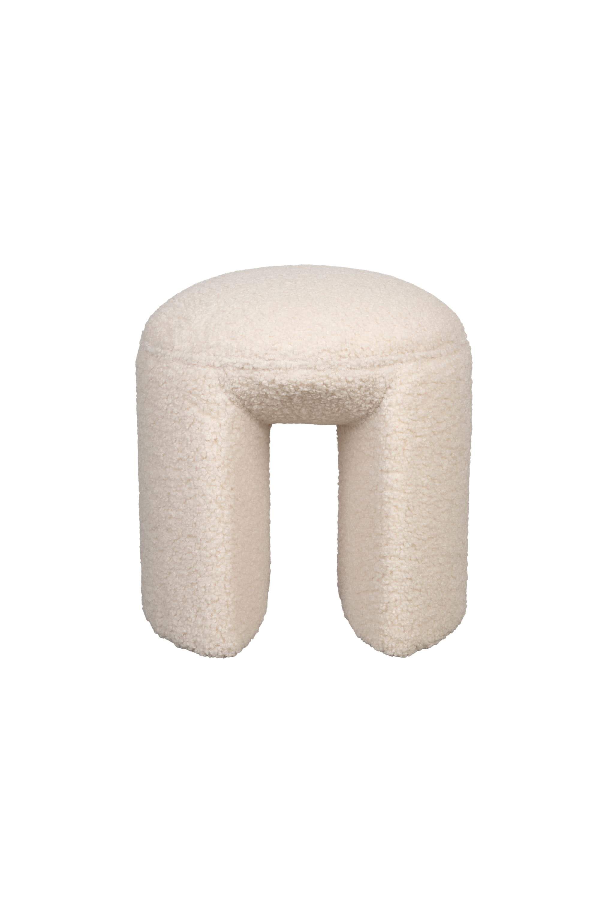 WHITE LABEL LIVING Noxx pall - vit polyester (42x42)