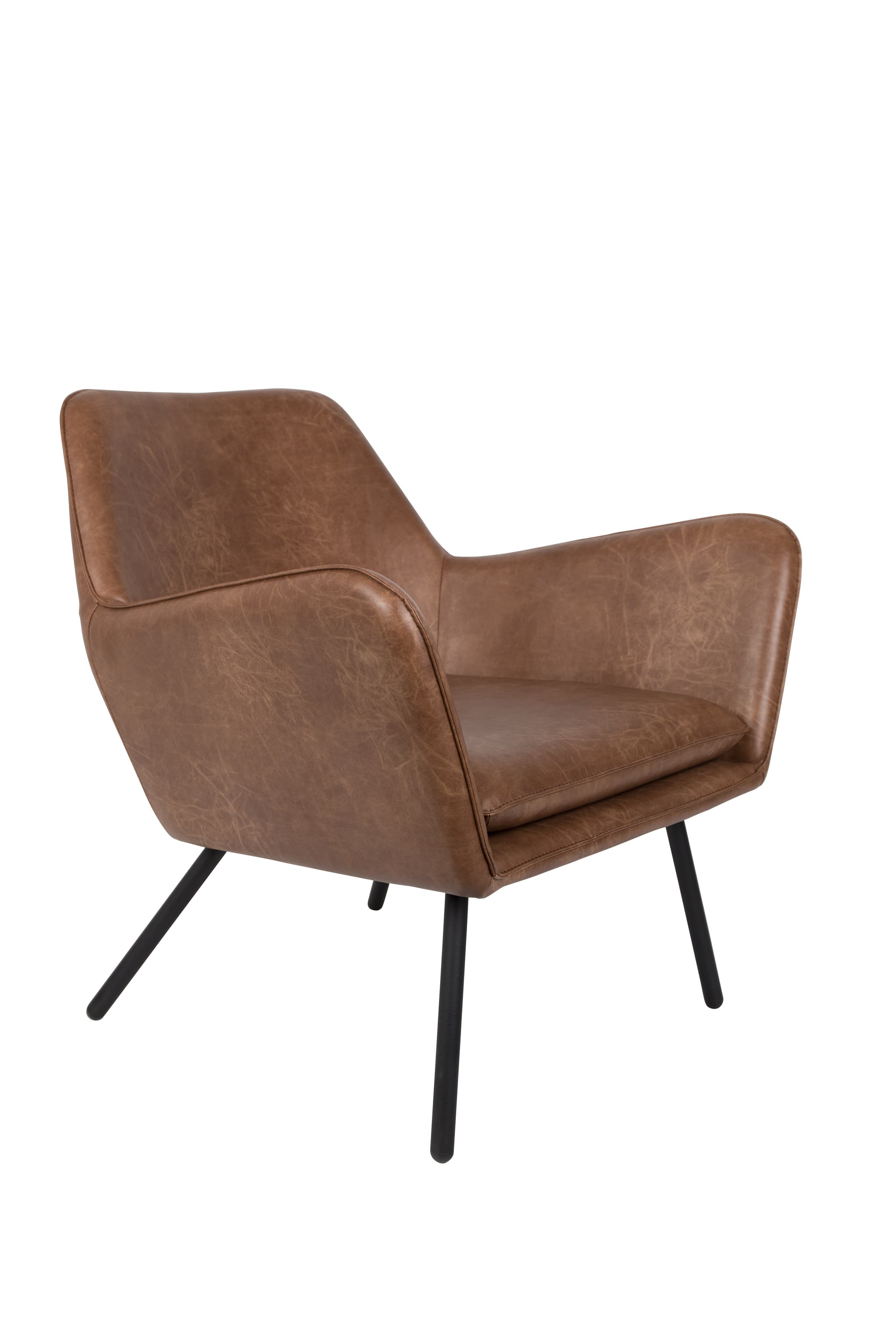 WHITE LABEL LIVING Lounge Chair Bon Brown