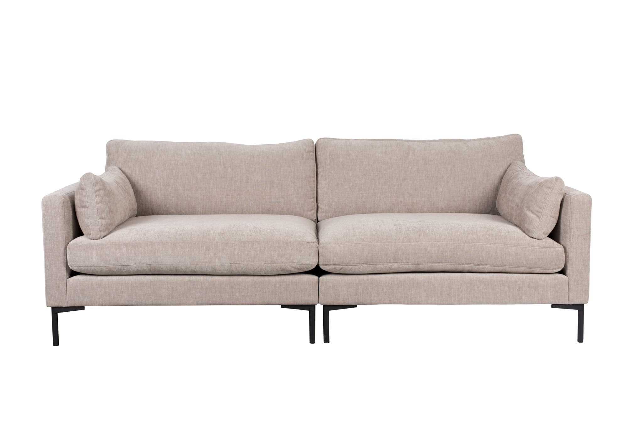 ZUIVER Sommar 3-sits soffa - latte polyester och stål