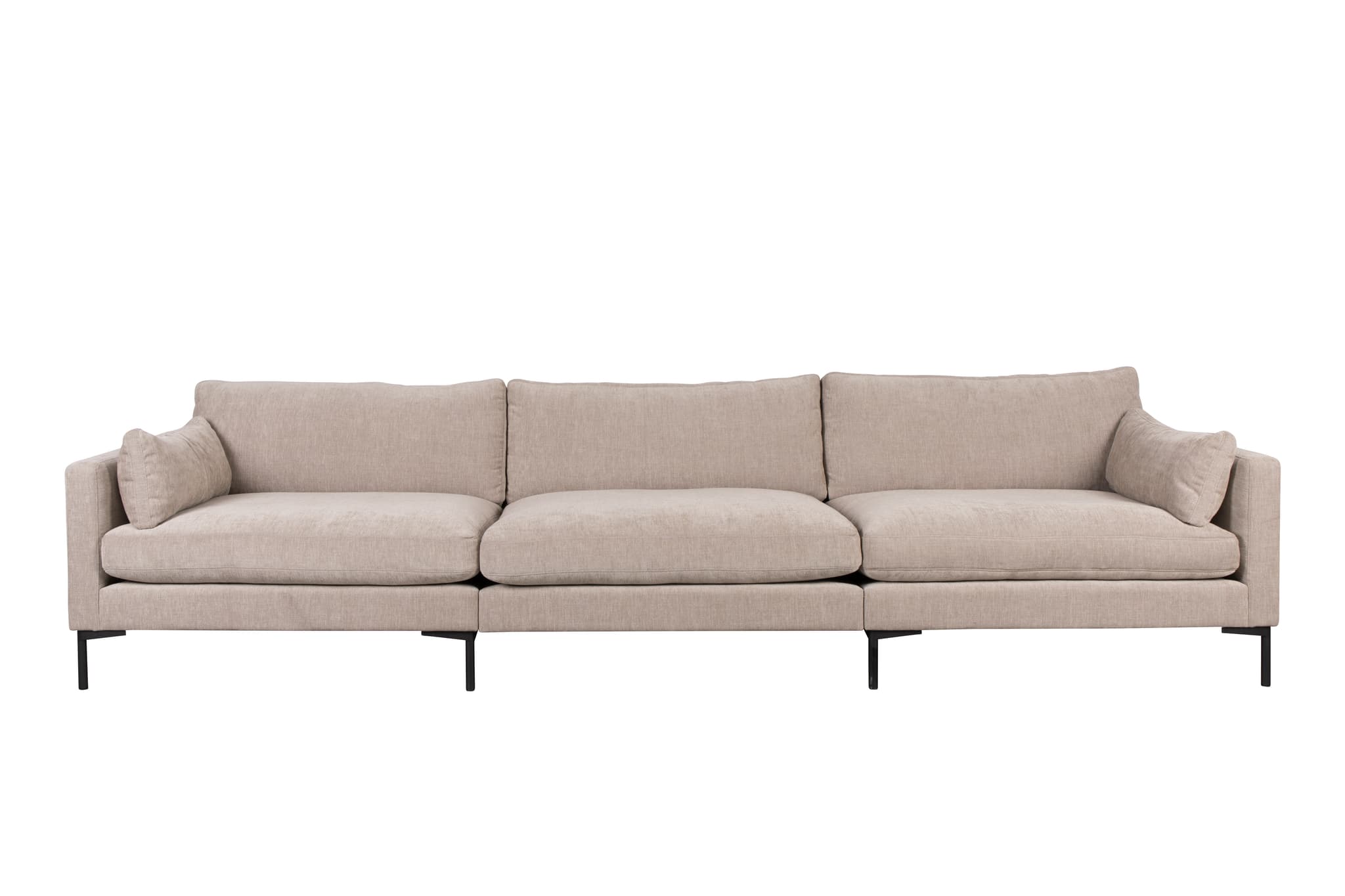 ZUIVER Summer 4,5-sits soffa - latte polyester och stål