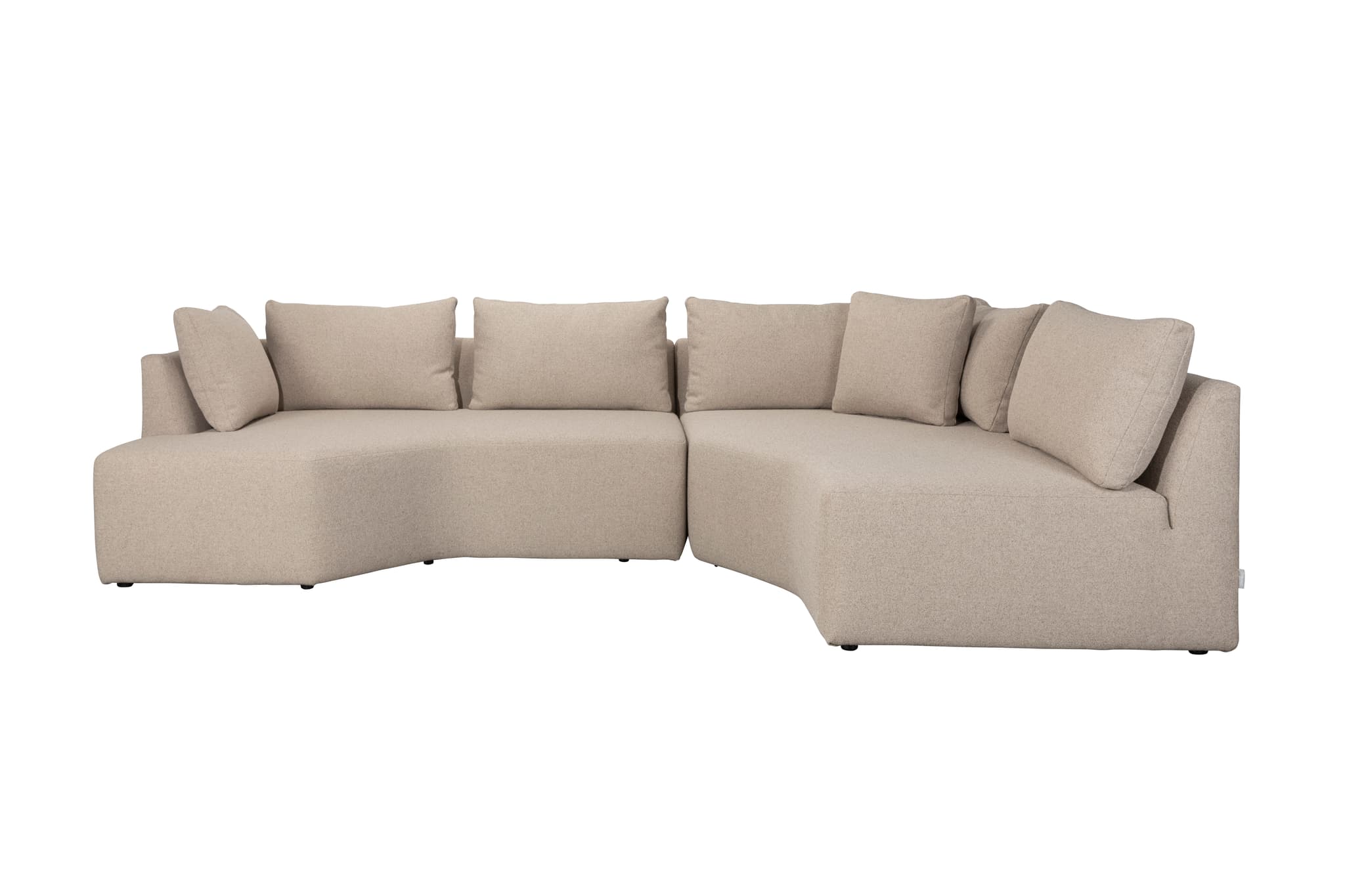 ZUIVER Prosper modulsoffa, höger - cappuccino polyester