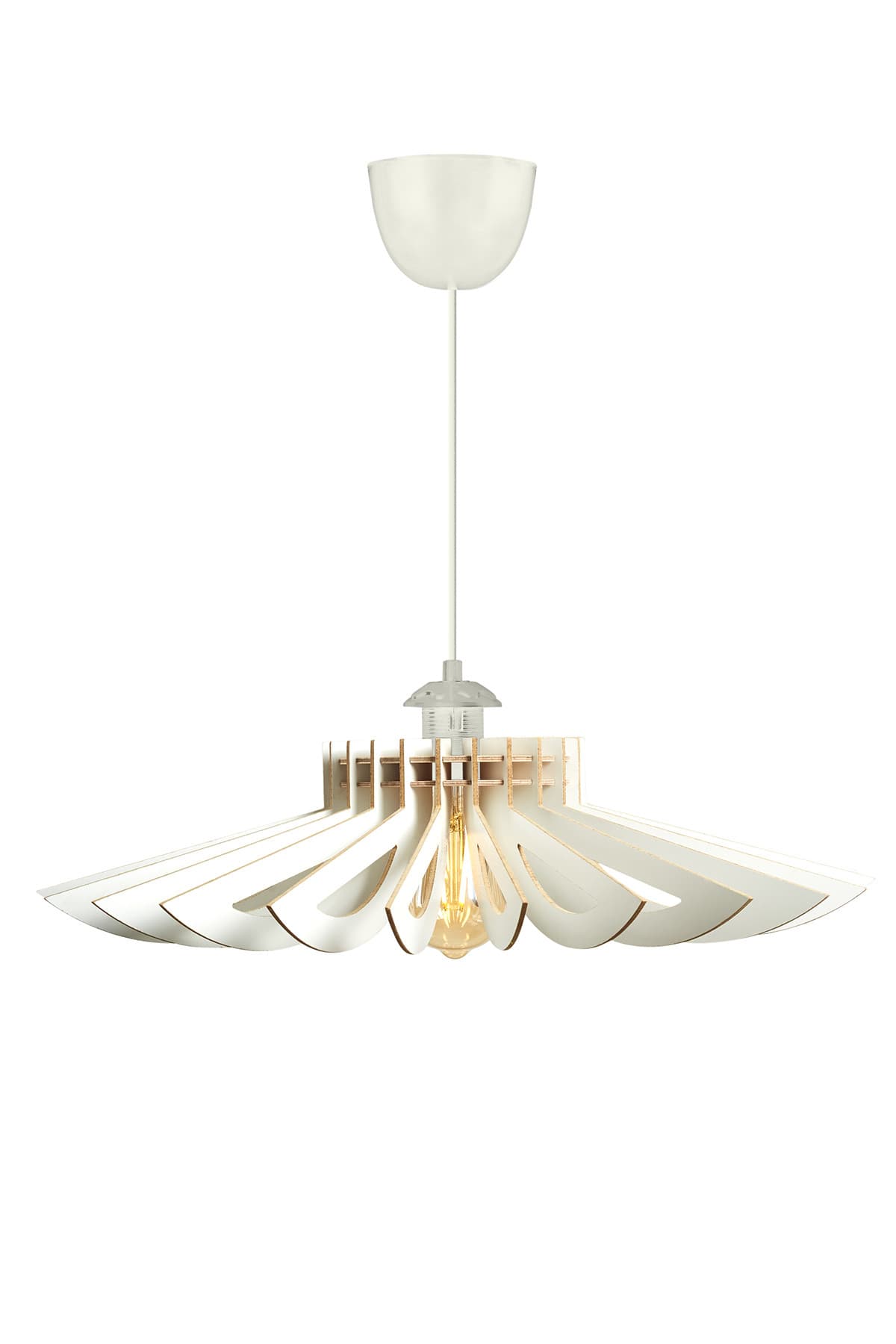 LUMI 160-T taklampa, justerbar höjd - vit MDF