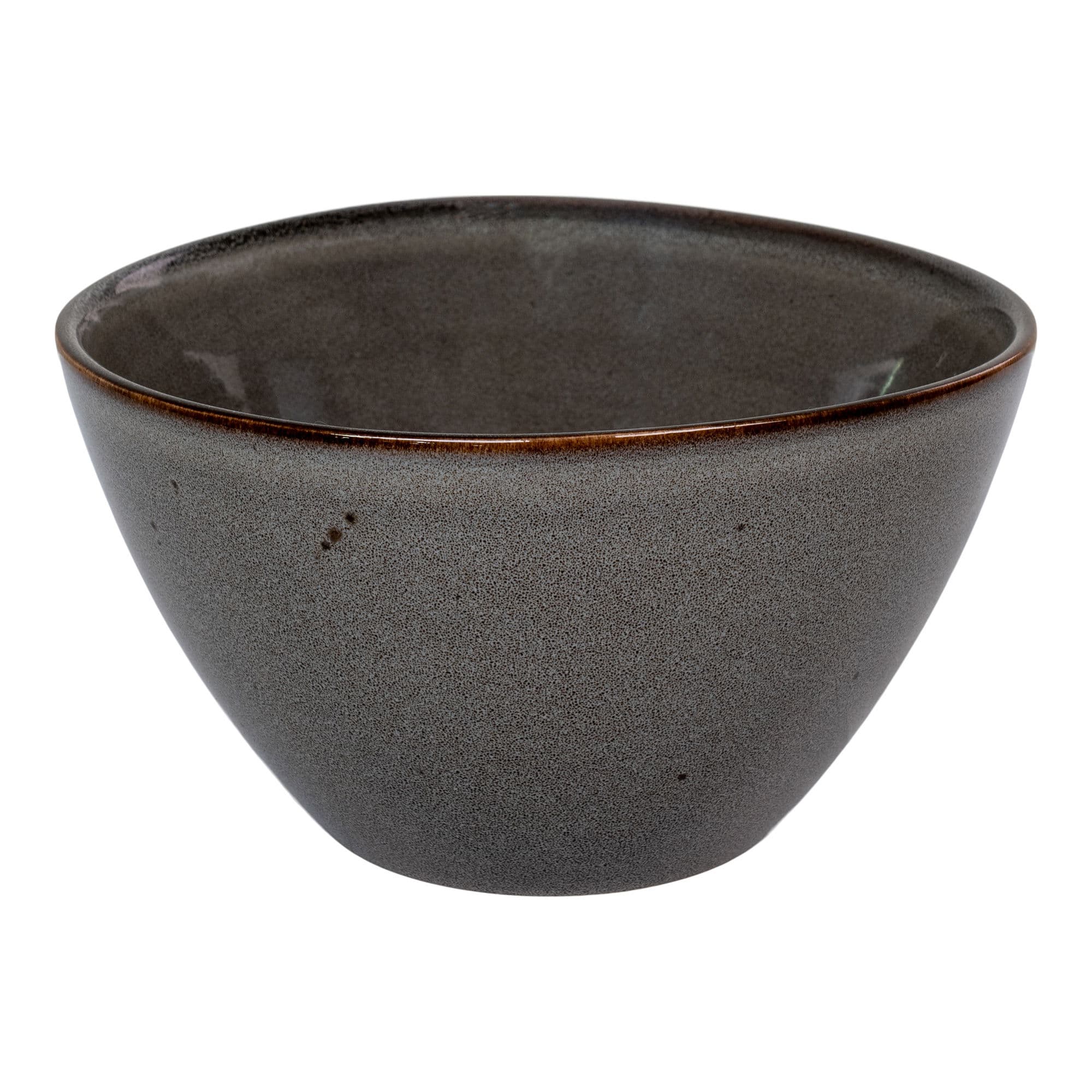 HOUSE NORDIC Skål, keramik, grå/brun, ø15x9 cm, set om 4