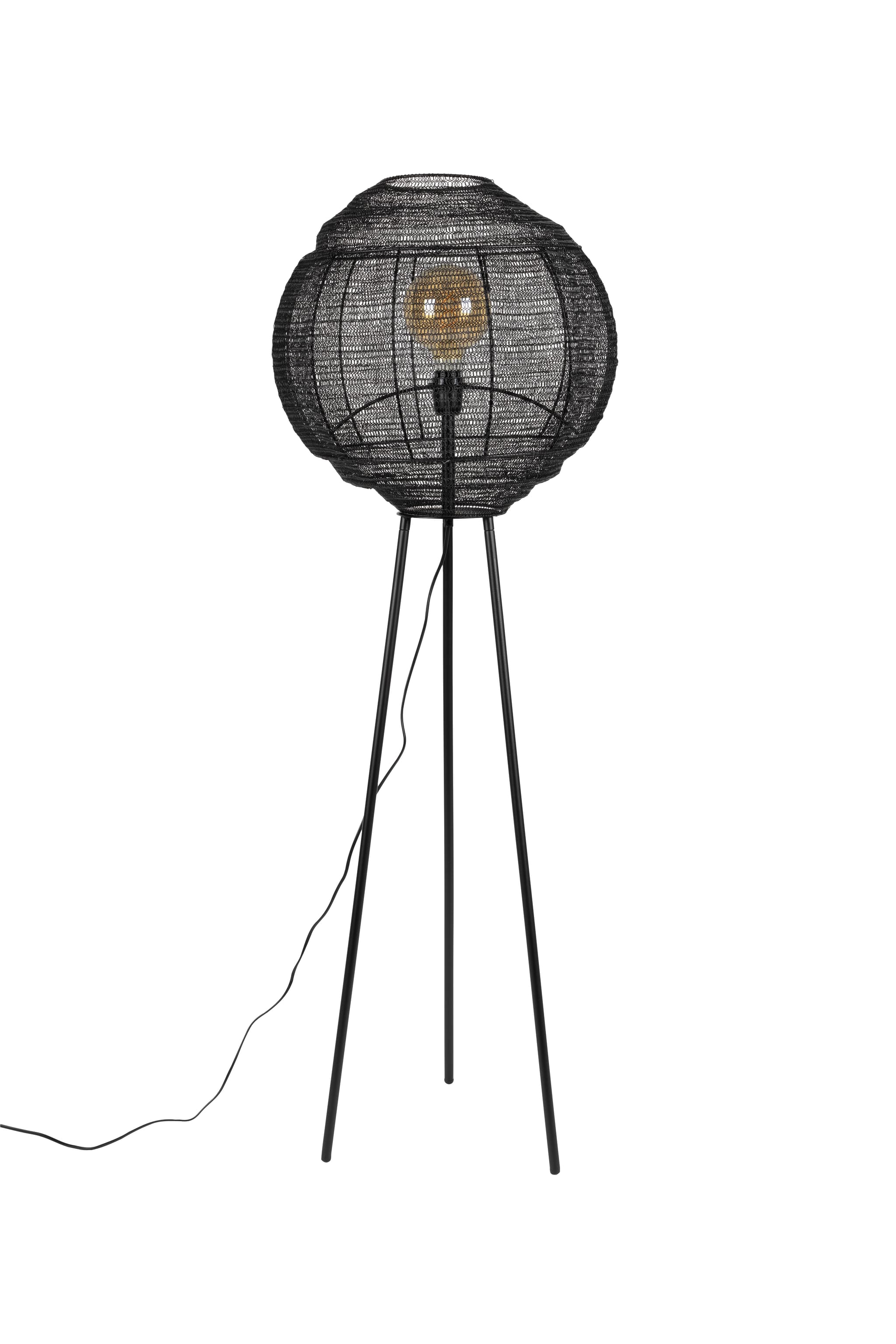 DUTCHBONE Golvlampa Meezan Svart