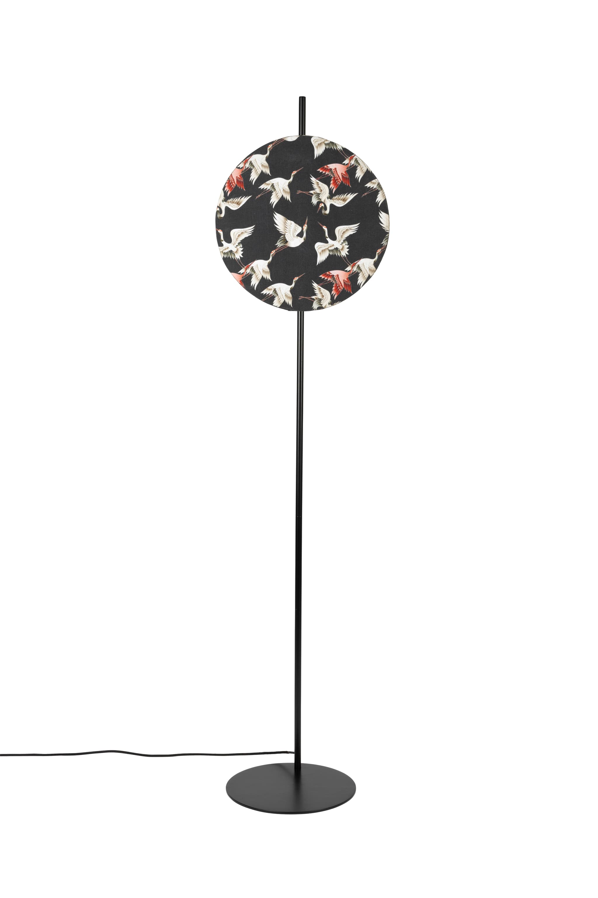WHITE LABEL LIVING Jaylee golvlampa - svart metall