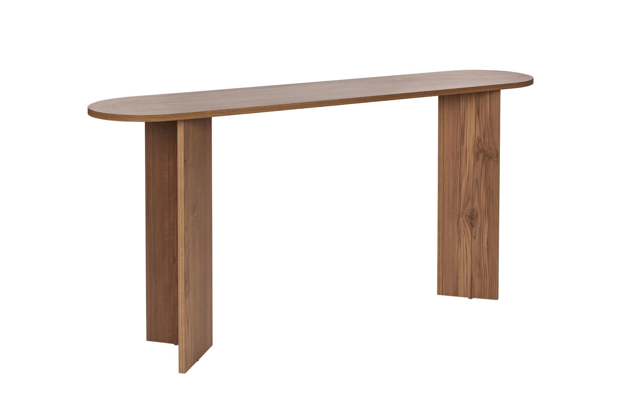 NORDVÄRK Sira konsolbord, ovalt - VNT ekmelamin (150x35)