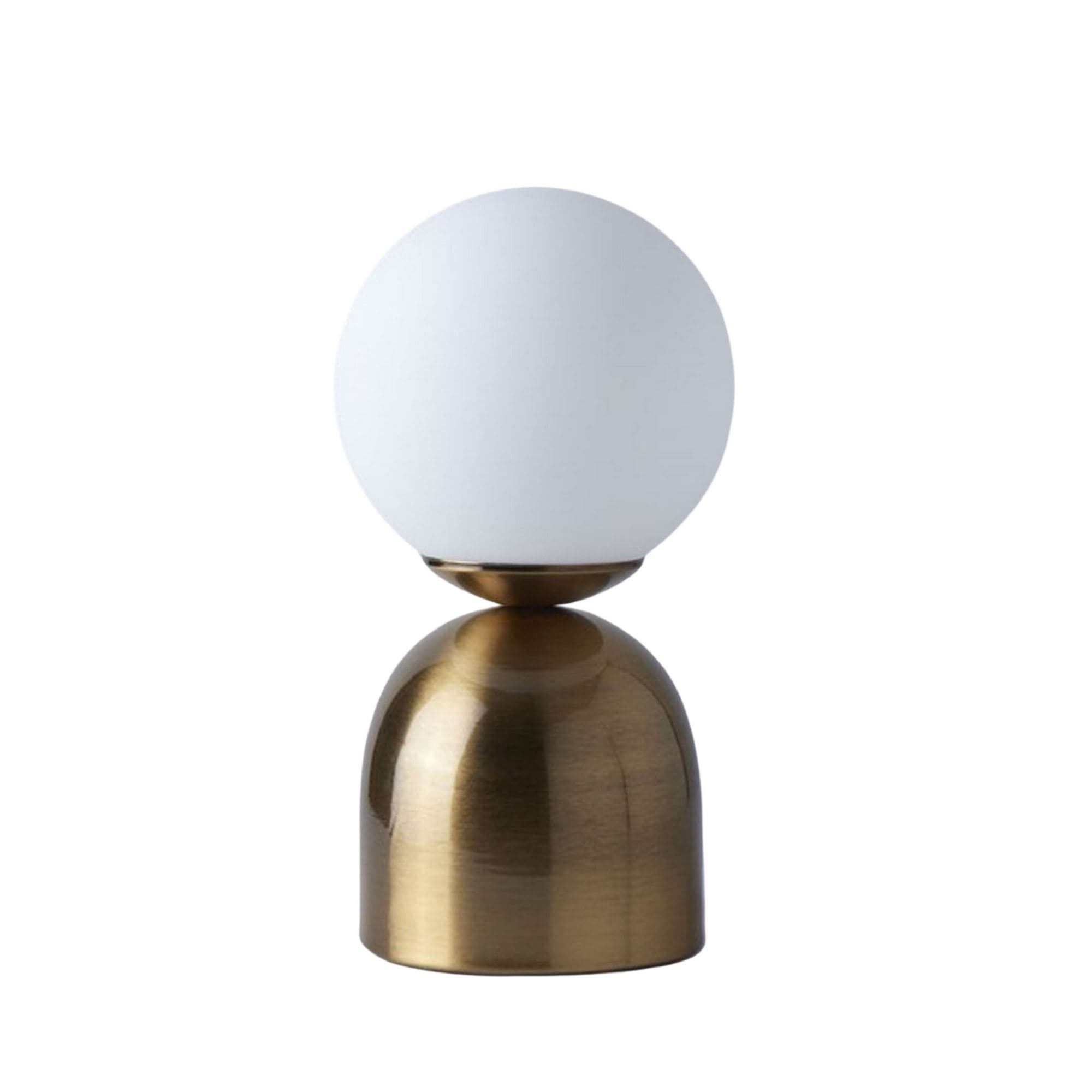 LUMI 242095 bordslampa - vitt glas och metall