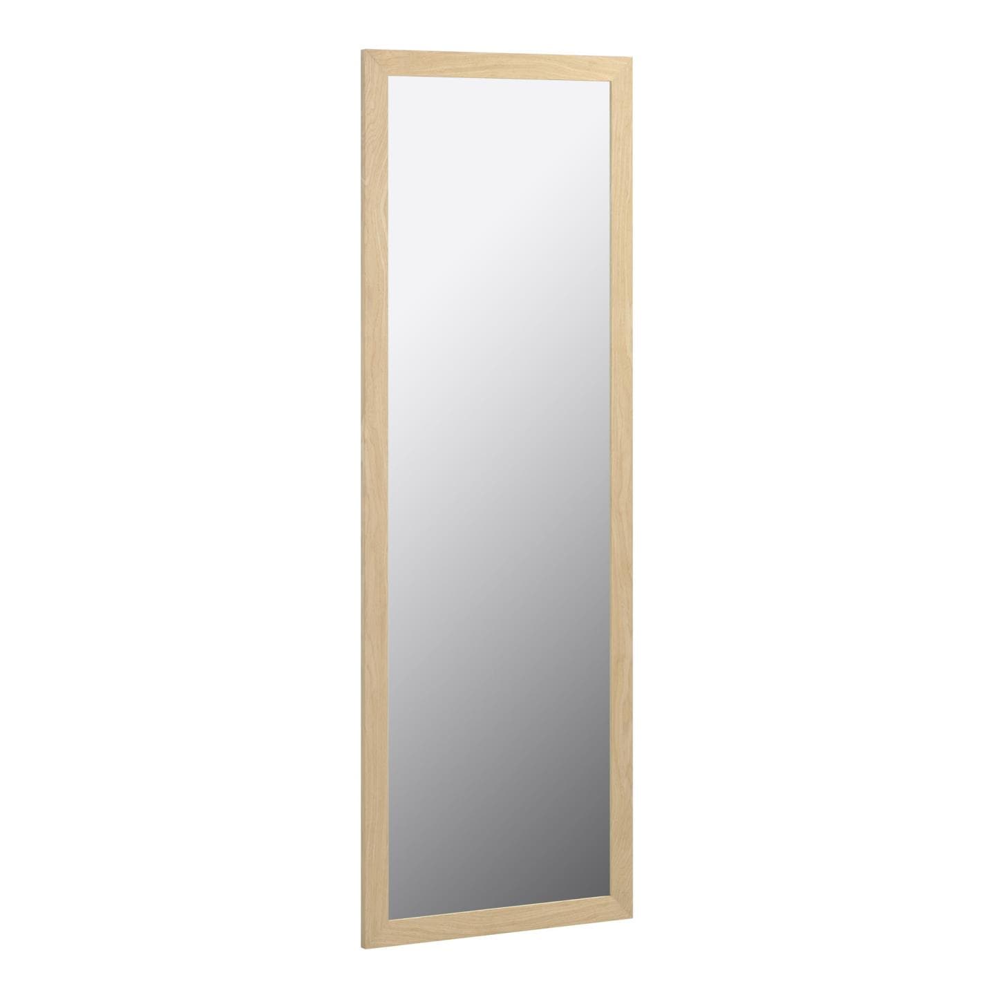 KAVE HOME Wilany väggspegel, rektangulär - spegelglas och naturlig MDF (52,5x152,5)