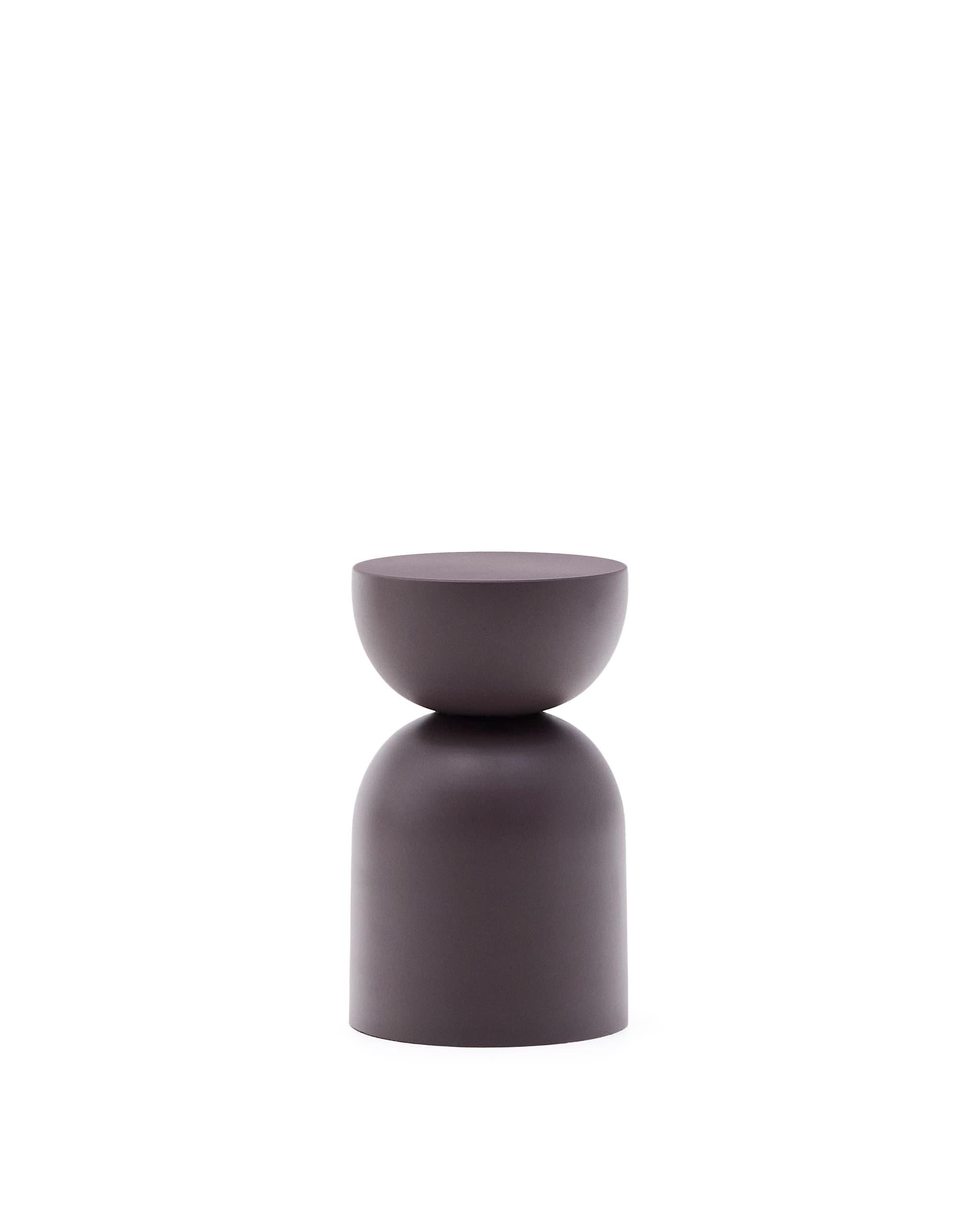 KAVE HOME Sidobord Rachell i metall med lila målad finish 30,5 cm