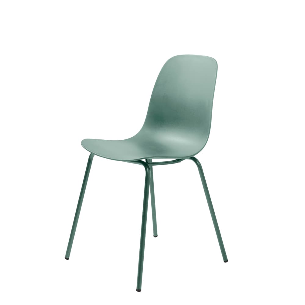 UNIQUE FURNITURE Whitby Matstol - Dammgrön Polypropen och Dammgrön Metall