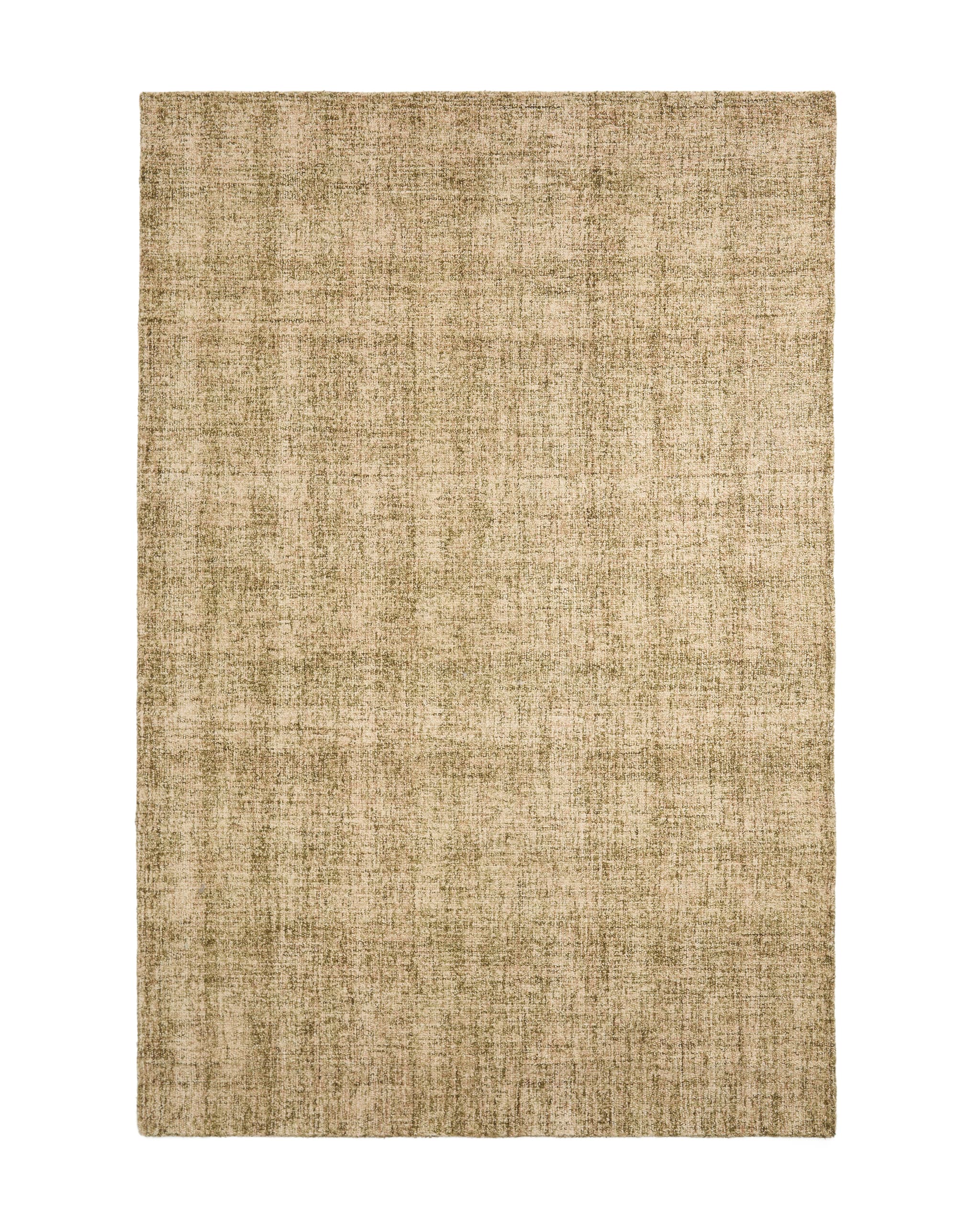 KAVE HOME Zarnmatta, rektangulär - grön ullblandning med mini-bouclé-effekt (300x200)