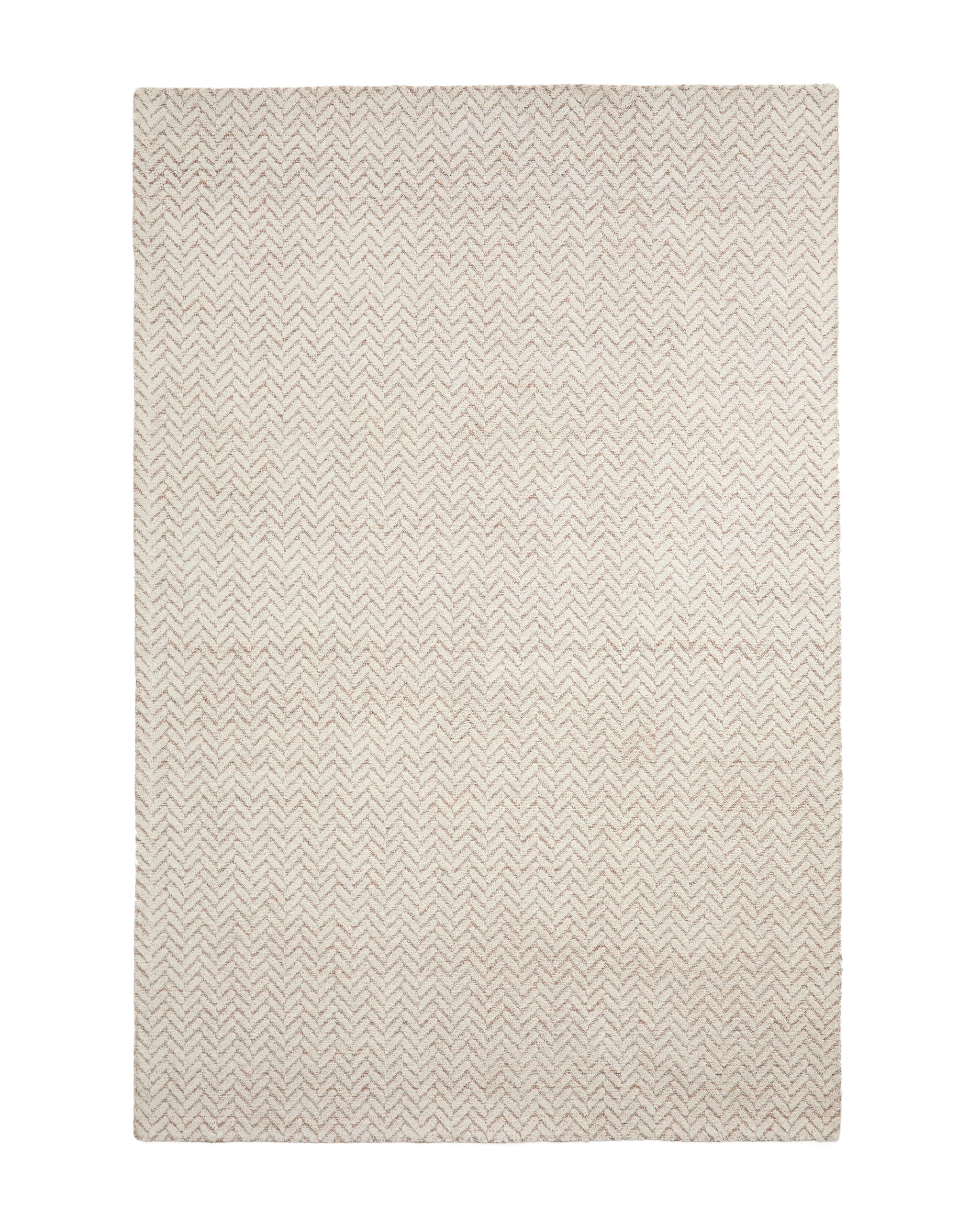 KAVE HOME Calira matta, rektangulär - beige vävd jacquardull (300x200)