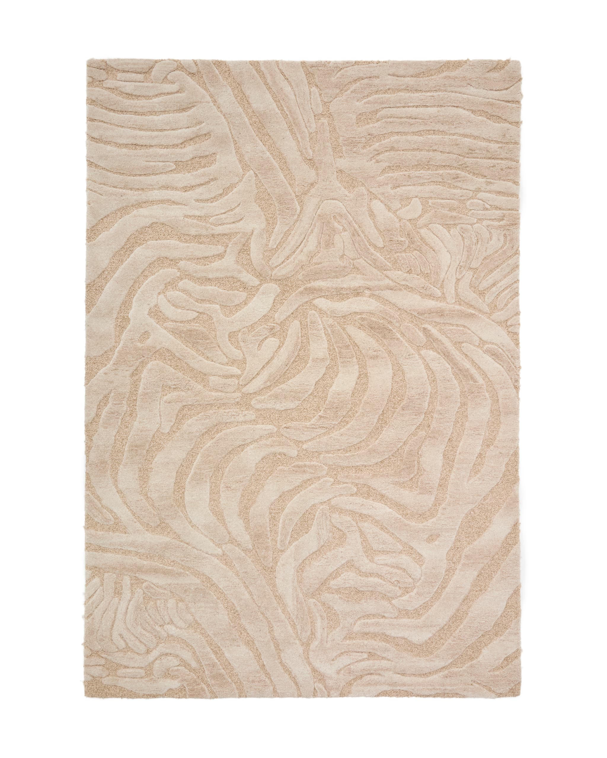 KAVE HOME Tribet-matta, rektangulär - zebrajacquardull (300x200)