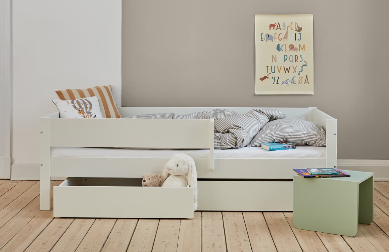Manis-H Huxie barnsäng med sänggrind - 200cm - 90x200