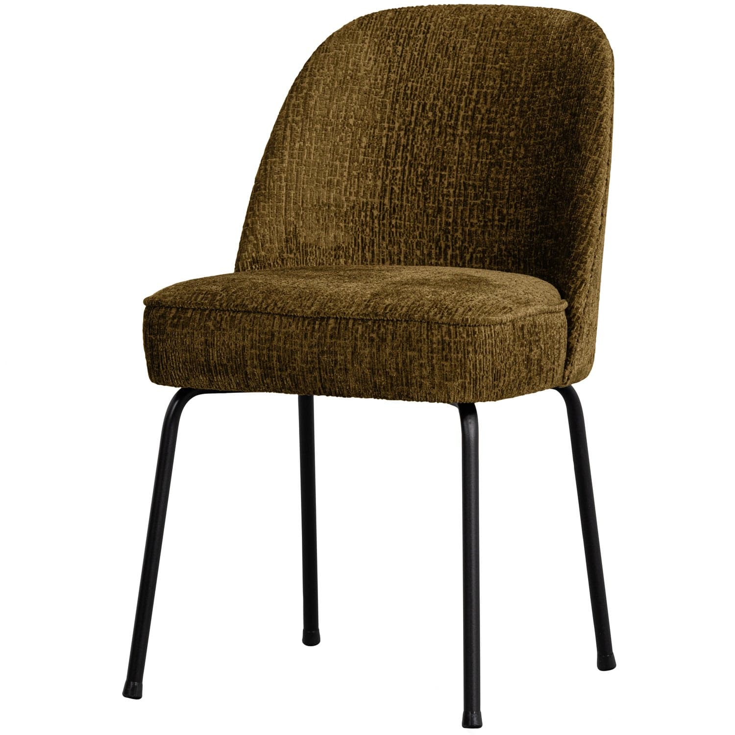 WOOOD VOGUE MATSALSSTOL MED SAMMETSSTRUKTUR I MÄSSING