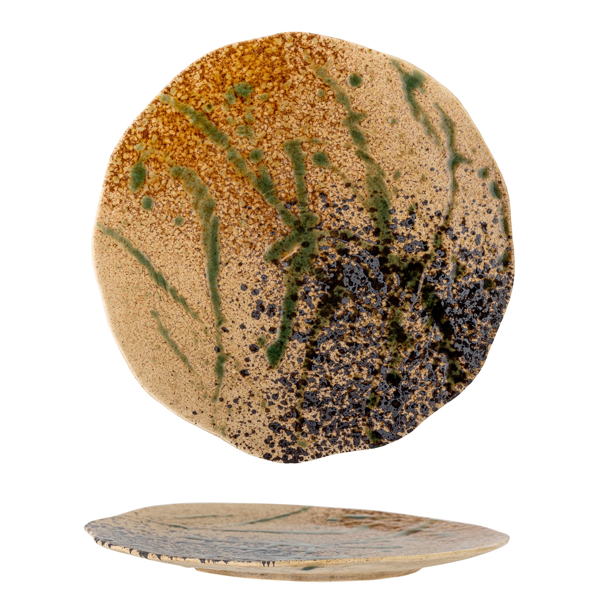 CREATIVE COLLECTION Larken Tallrik, Svart, Stengods