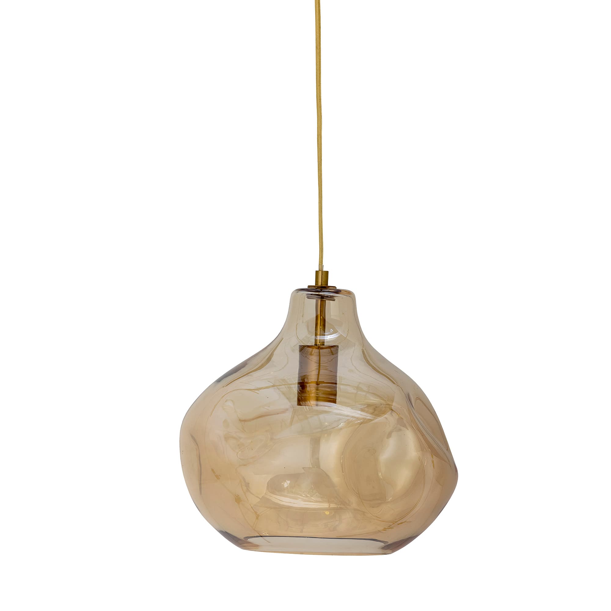CREATIVE COLLECTION Azizi taklampa - brunt glas (H:30)