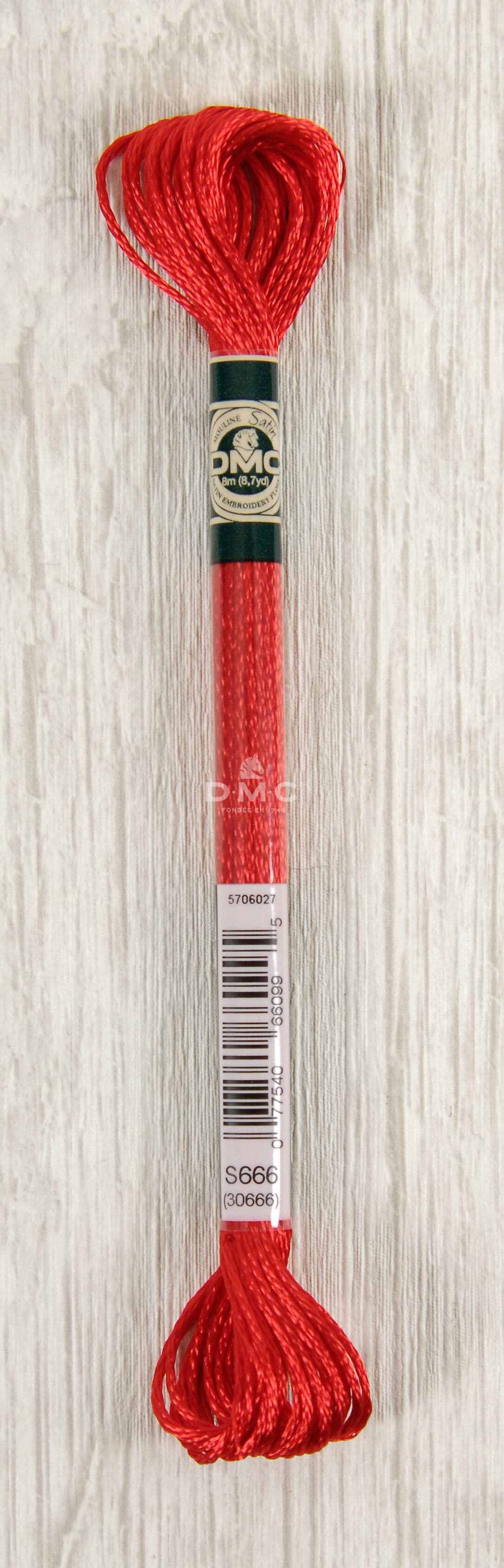 Dmc Mouliné Satin Floss Broderigarn Färg S666