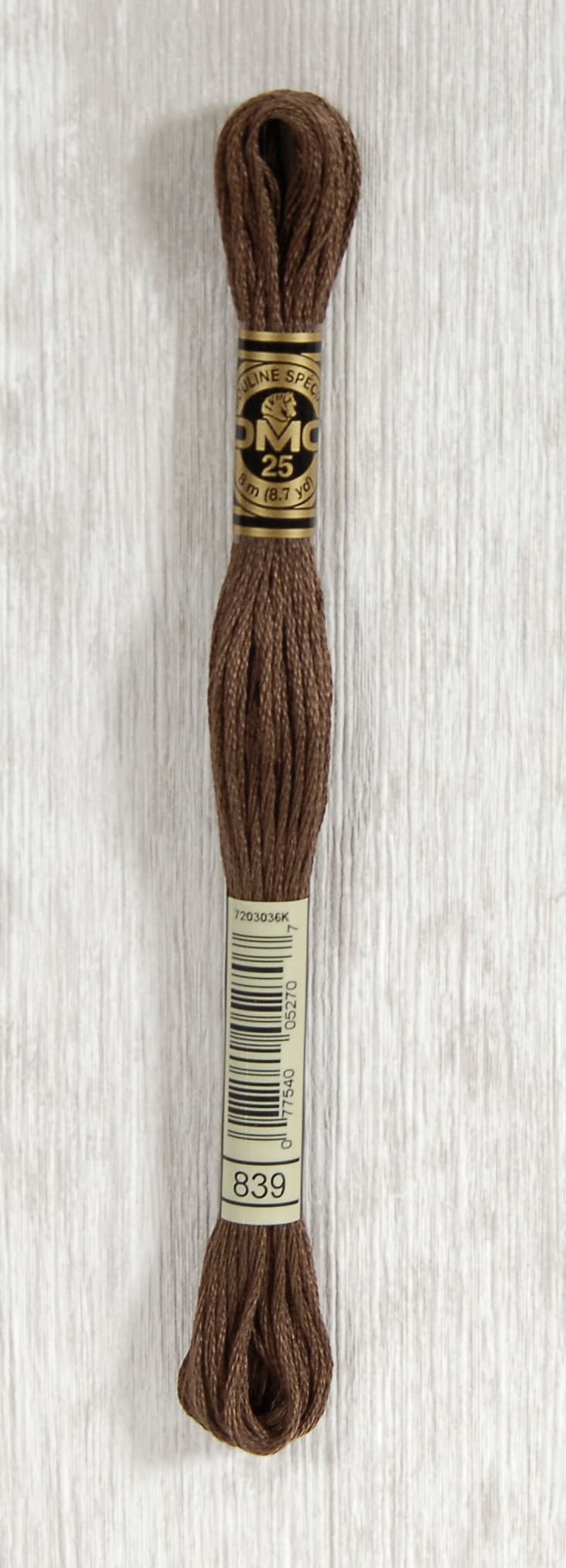 DMC Mouliné Spécial 25 Broderigarn - Färg 839