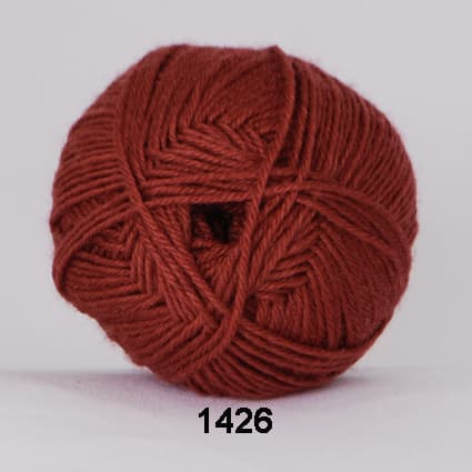 Hjertegarn Bamboo Wool - Ullgarn med bambu garn - Fv 1426 Rust