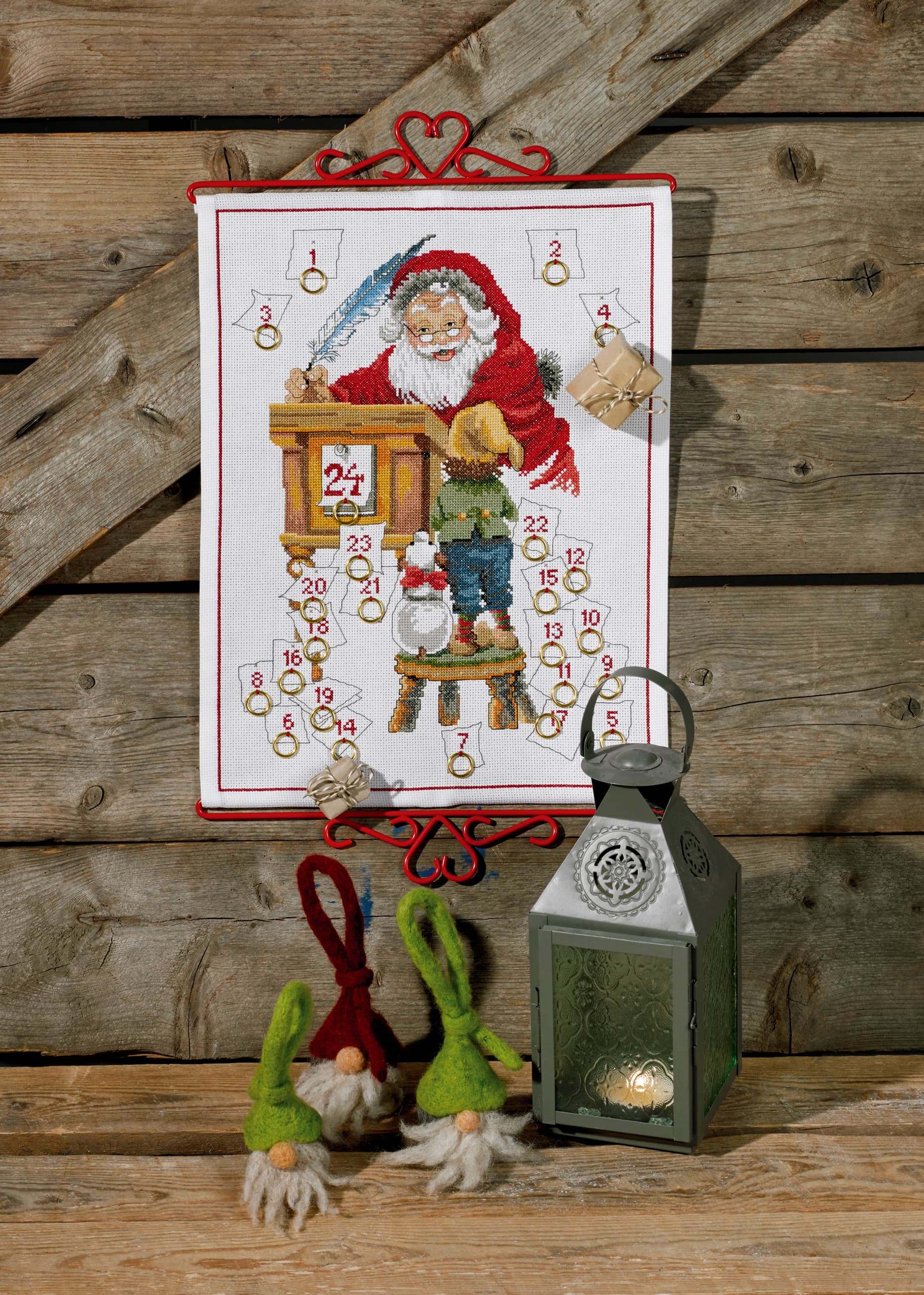 Paketkalender broderikit - 34-8267- 34-8267