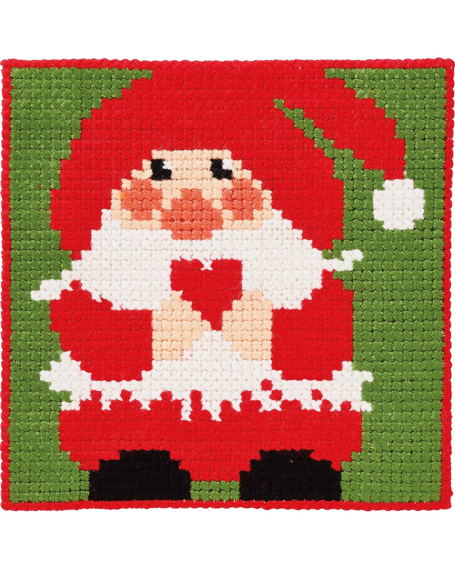 Permin Broderi - Påritad broderipaket för barn med Tomte - 9393