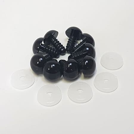 Nalleögon - Säkerhetsögon 12 mm - 1 st