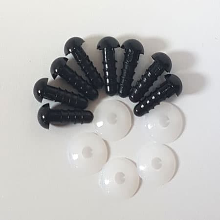 Bamseøjne - Sikkerhedsøjne 6,0 mm - 1 stk