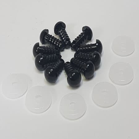 Nalleögon - Säkerhetsögon 8,0 mm - 1 st