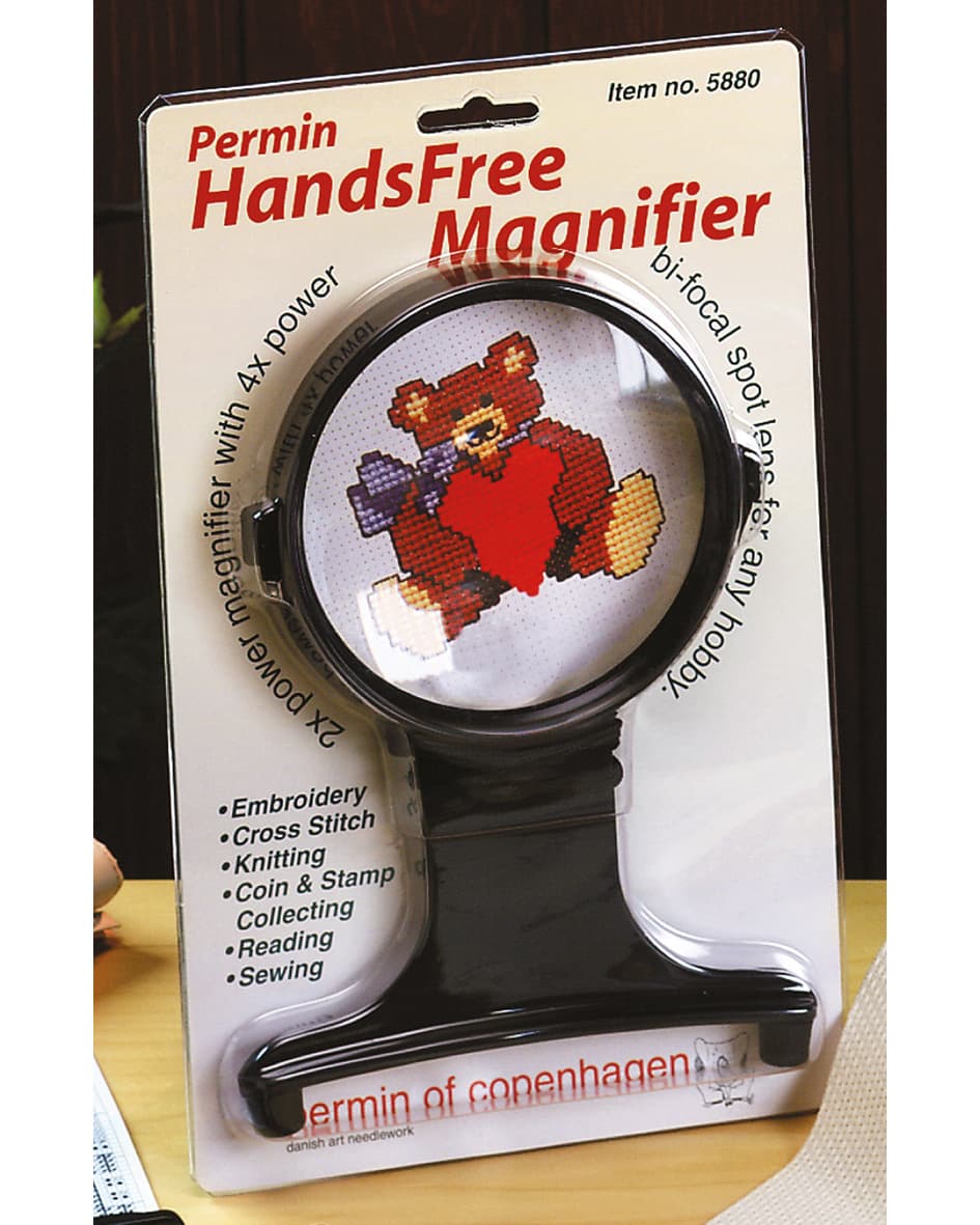 Lupp Handsfree - Förstoringslupp 2x+4x - 5880 Permin